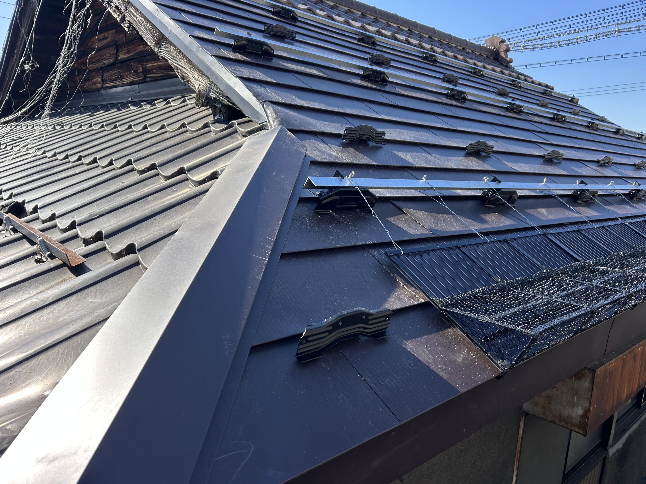 福島県　会津若松市　屋根葺き替え②